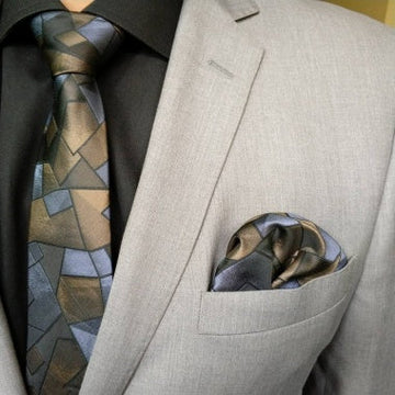 Brown Neck Tie Set (TS_1004)