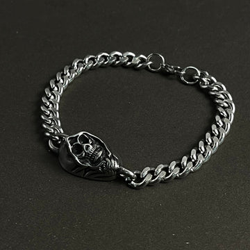 Bone Rider Skull Chain Bracelet For Men