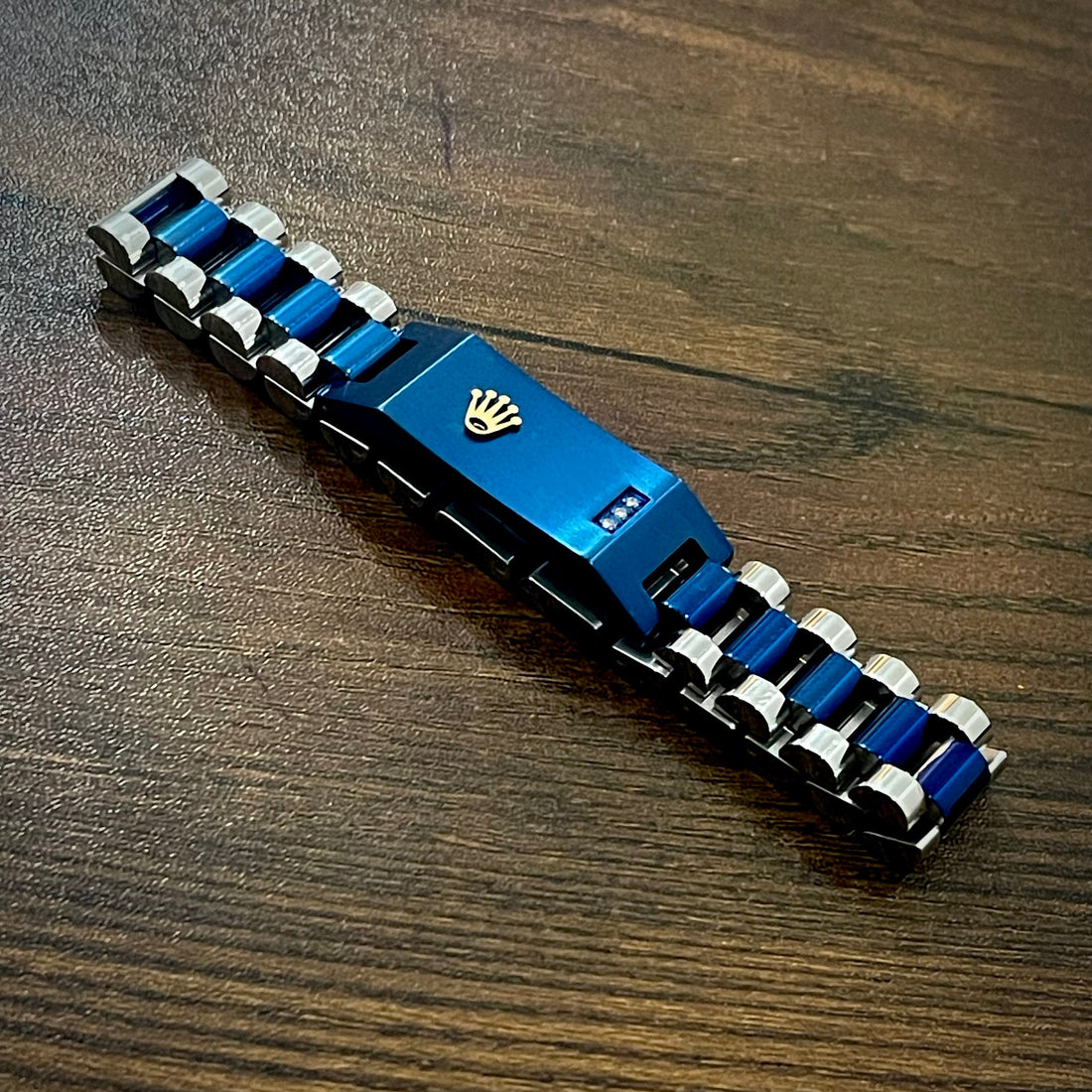 16mm Blue RLX Crown Jubilee Bracelet for Men