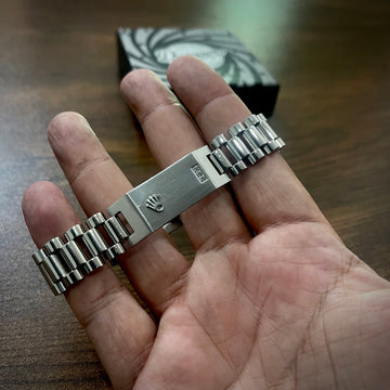 16mm Silver RLX Crown Jubilee Bracelet for Men