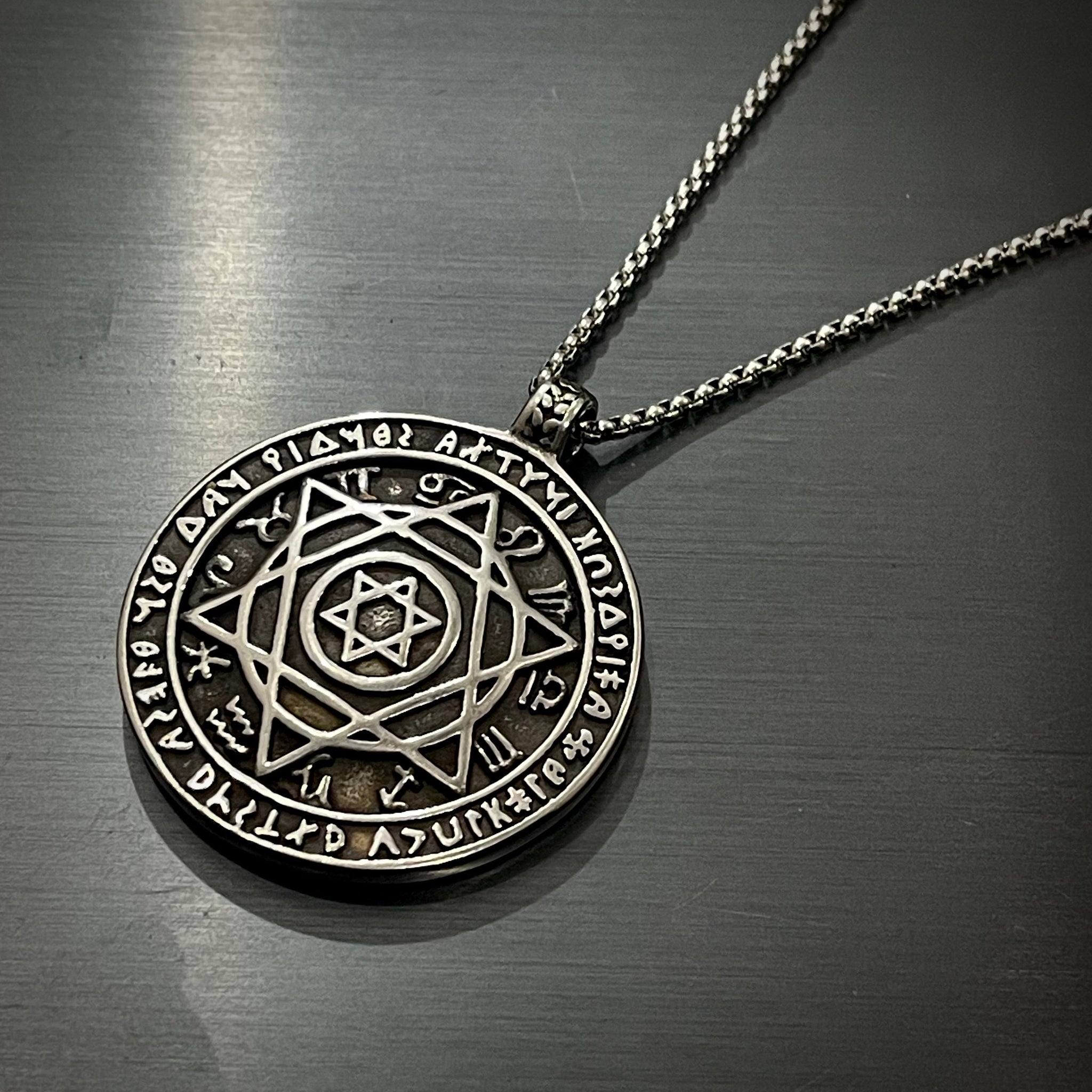 Vikings Coin Pendant Necklace For Men