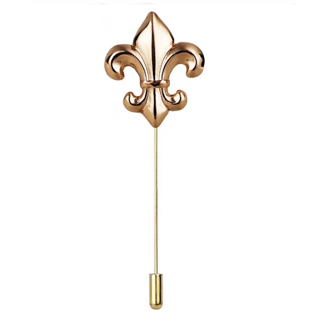 Fleur-De-Lis Golden Lapel Pin For Men