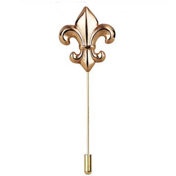 Fleur-De-Lis Golden Lapel Pin For Men