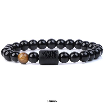 Taurus Zodiac Horoscope Sign Beads Bracelet