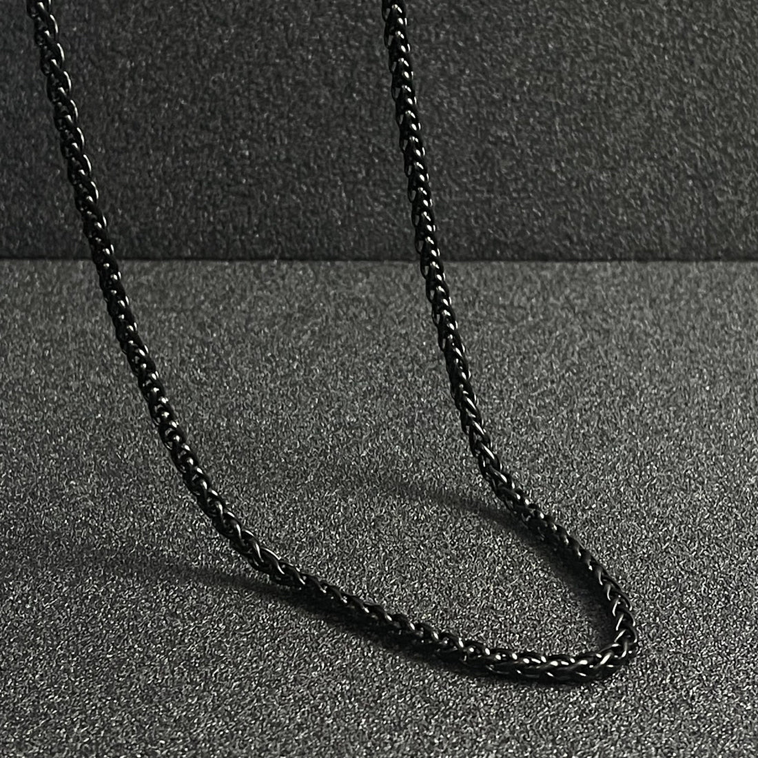 4mm Black Box Neck Chain For Men