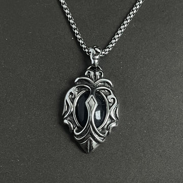 Antique Silver Royal Emblem Pendant