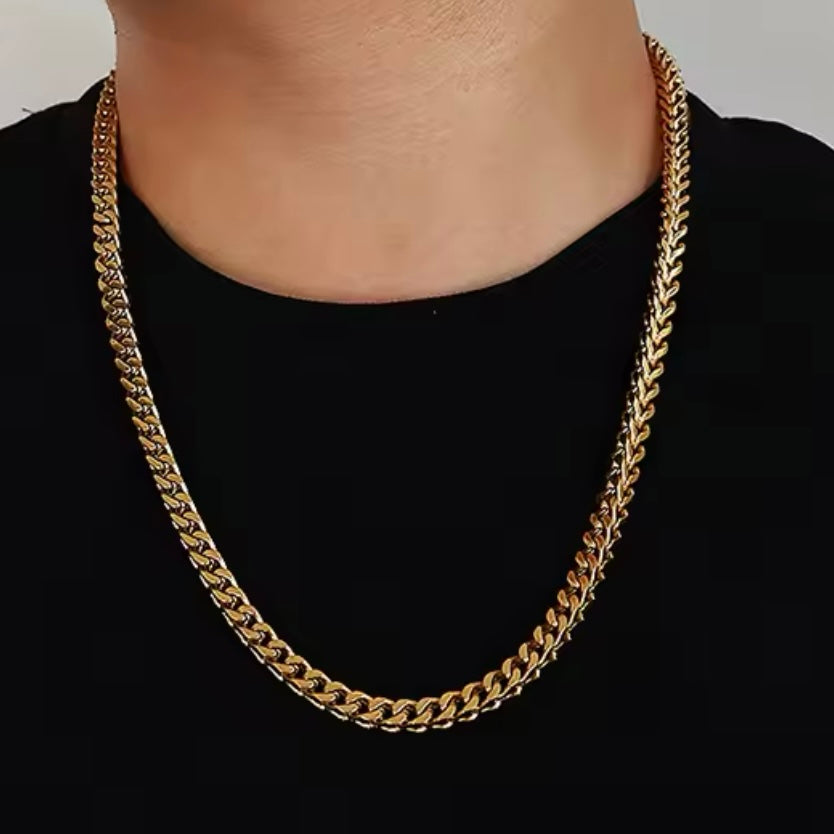 6mm Foxtail Neck Chain For Men Golden