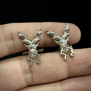 Silver Markhor Cufflinks For Men