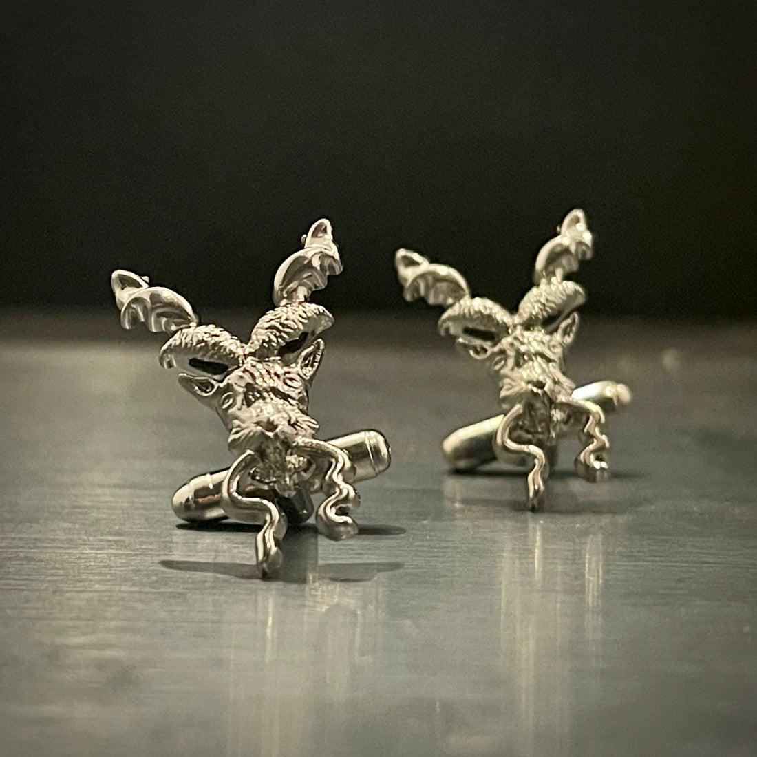 Smoke Black Markhor Cufflinks For Men