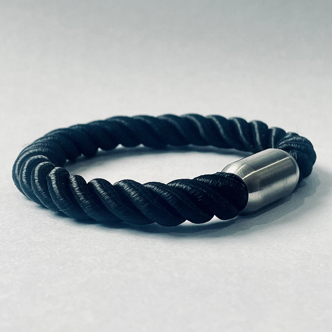 Black Rope Magnetic Bracelet For Men