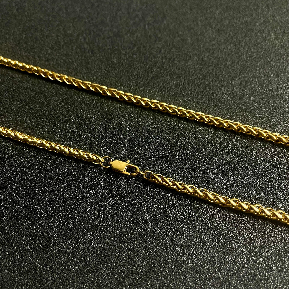 4mm Golden Wheat Neck Chain For Men