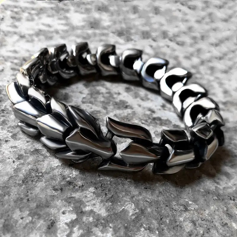 Vikings Dragon Biker's Chain Bracelet