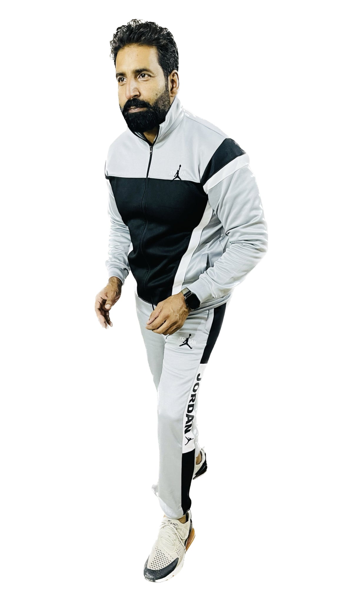 Jordan Air Premium Track Suit - Grey & Black