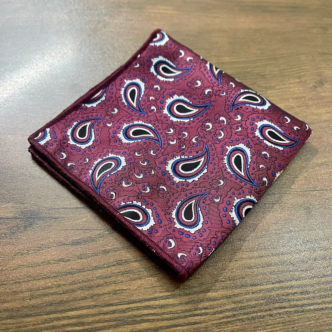 Ajrak Paisley Floral Pocket Square For Men