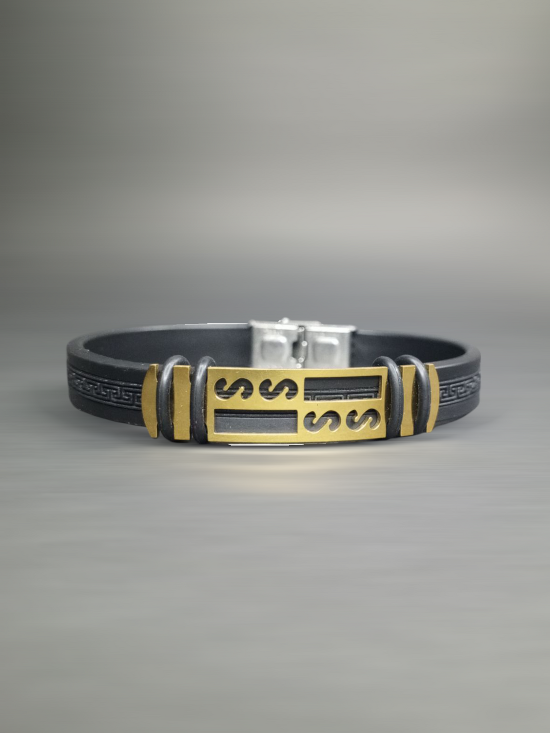 Smart Gold Rubber Bracelet