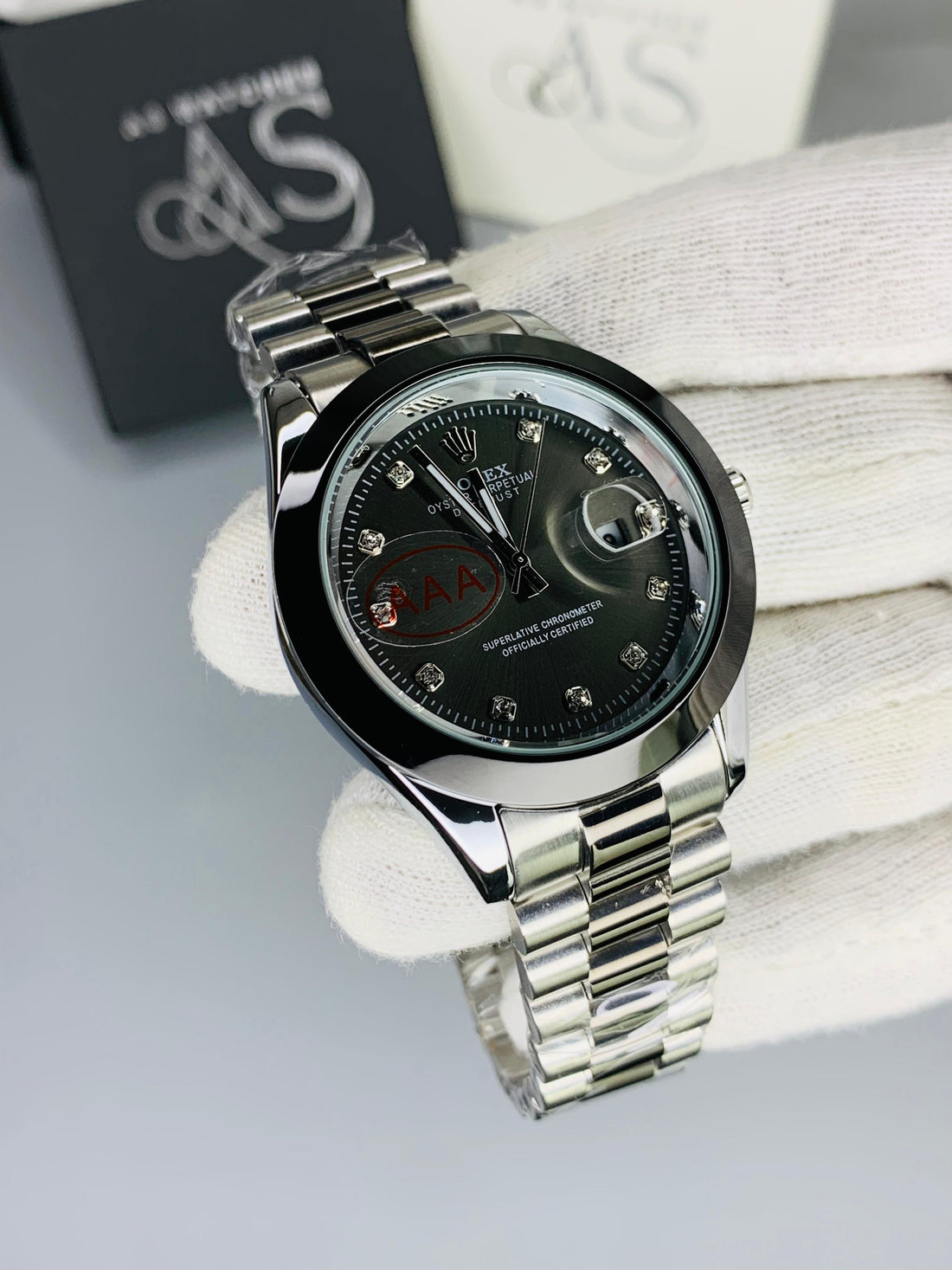 Two Tone Stone Model Dial (Black)