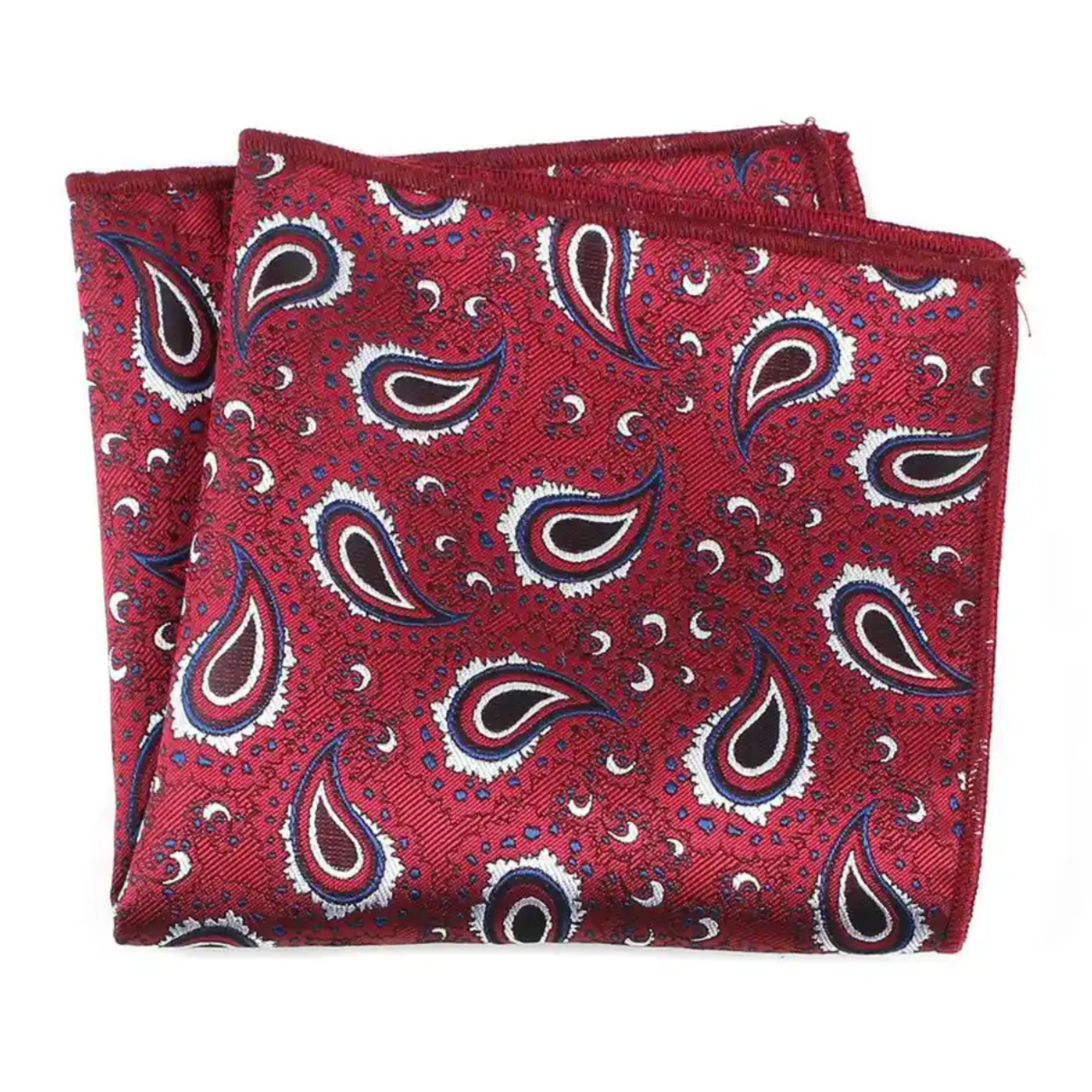 Ajrak Paisley Floral Pocket Square For Men